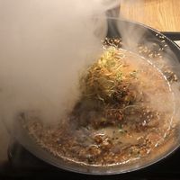 Amazing!  Our first glimpse of the ramen!  at REDWHITE BONELESS RAMEN - Studio City in Studio City