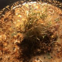 So spicy, umami, flavorful… amazing textures and so filling!  😋  at REDWHITE BONELESS RAMEN - Studio City in Studio City