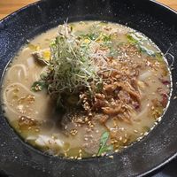 Truffle ramen (with gf rice noodles) #Veganuary at REDWHITE BONELESS RAMEN - Studio City in Studio City