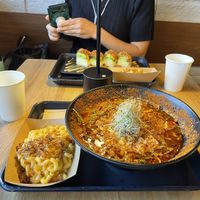 Uncovered Red Hot Miso (#8 on the menu), along w Mac N cheese. My date had the Roasted Miso Avocado Roll w Truffle Mac.   at REDWHITE BONELESS RAMEN - Studio City in Studio City