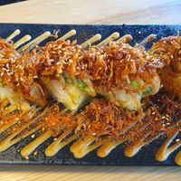 Spicey roasred miso avocado roll at REDWHITE BONELESS RAMEN - Studio City in Studio City