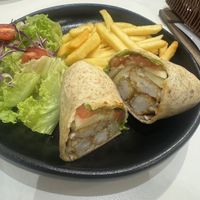 Crispy fillet wrap  at SIN - Greendot Plus - Jewel in East Singapore