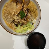 Comes with a soup  at SIN - Greendot Plus - Jewel in East Singapore