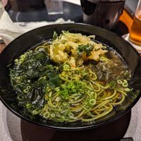 Soba with Tempura at Suiren - 水簾 in Kagoshima