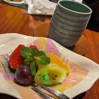 Desert: Fruit and Tea at Suiren - 水簾 in Kagoshima