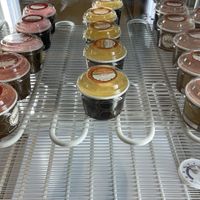 The vegan sorbet (Strawberry, Mango, Pomegranate )  at Chef Falafel in Neuchatel