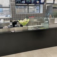 Chef Falafel’s counter   at Chef Falafel in Neuchatel