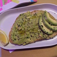 Avocado toast at Posca in Naples