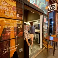 Some seating outside the shop  at Salamaria - Charcutaria Doce in Lisbon