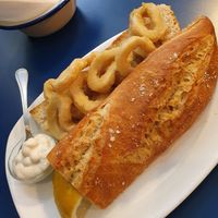Bocadillo de "calamares" at B13 Bar in Madrid