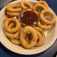 Onion rings   at B13 Bar in Madrid