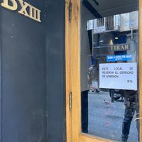 Door   at B13 Bar in Madrid