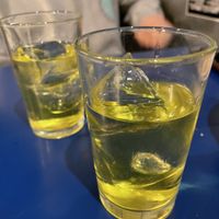 Licor hierbas  at B13 Bar in Madrid