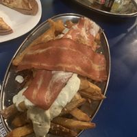 Batatas alioli and extra bacon🥰  at B13 Bar in Madrid