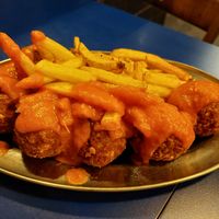 Vegan meatballs at B13 Bar in Madrid