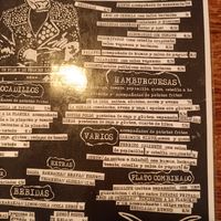 Carta en español at B13 Bar in Madrid