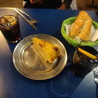 Vegan tortilla at B13 Bar in Madrid