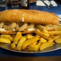 Bocadillo de calamares at B13 Bar in Madrid