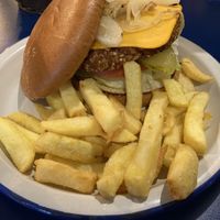 B13 burger  at B13 Bar in Madrid