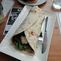 durum kebab at B13 Bar in Madrid