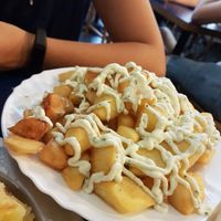 Ración patatas alioli   at B13 Bar in Madrid