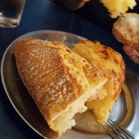 Porción tortilla / Spanish omelette at B13 Bar in Madrid