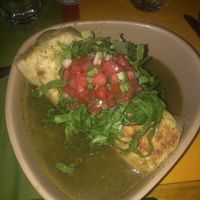 Lighting was bad but this is the salsa verde wet burrito vegan  at Original's Mexicano in Port Moody
