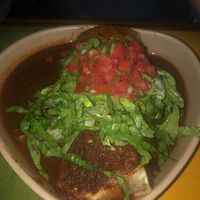Salsa roja wet burrito vegan  at Original's Mexicano in Port Moody