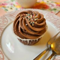 Schoko-Mango-Orange CupCake at Cupcake-Fee in Speyer