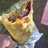 The vegan wrap at Le Kebab Stureplan in Stockholm