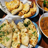 The best vegan garlic naan in Adelaide! at Bollywood Grill in North Haven