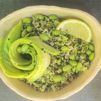 Fitness salad at Breadly Bakery in Tashkent