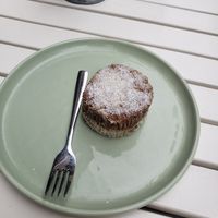 White raw cake at Prana in Belgrade