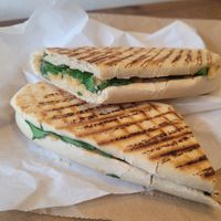Chickpea Tikka Panini at Five in Conwy