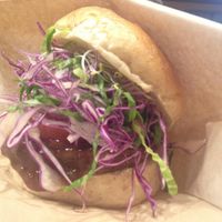 Miso BBQ Burger at Acai Cafe - Island Veggie in Tokyo