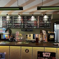 The bar showing all the craft beer/ cider  at Weźże Krafta in Krakow