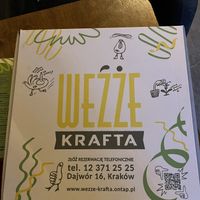 Take away pizza box  at Weźże Krafta in Krakow