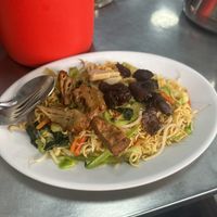 Number 25 instant noodles with veg and fake meats.  at Jian Kang Vegetarian - អាហារដ្ឋាន ម្ហូបបួស ជានខាង in Phnom Penh