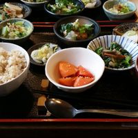 Lunch set at Milk Land at Milk Land in Tokyo