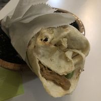 huge wrap with v-chicken and tons of veg   at Bowlwerk in Karlsruhe