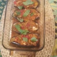 Aubergines farcies  at La Garnasette in Rosieres