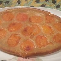 Clafoutis aux abricots at La Garnasette in Rosieres