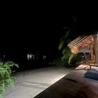 Evening beachside view  at Koppee Espresso Bar & Restaurant in Koh Tao