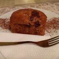 Banana cake at Cafe Camelia in Barcelona