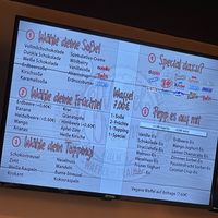 Karte  at Waffel Dream in Cologne