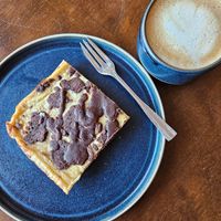 Zupfkuchen mit Hafer Latte #Veganuary at Soul's in Dusseldorf