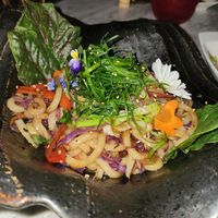 Veggie yoko udon noodles at Bushido in Manama