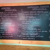 Menu at Rack in Stockport