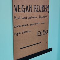 Vegan reuben at Rack in Stockport