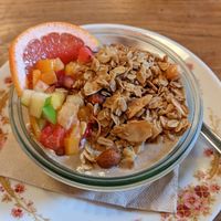 Overnight Oats at Café Alma in Freiburg